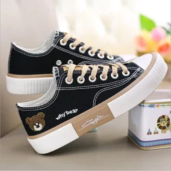 Cute Canvas Shoes Women Sneakers traspiranti scarpe sportive per donna Casual scarpe vulcanizzate Flats High Top Zapatillas De Mujer 2023