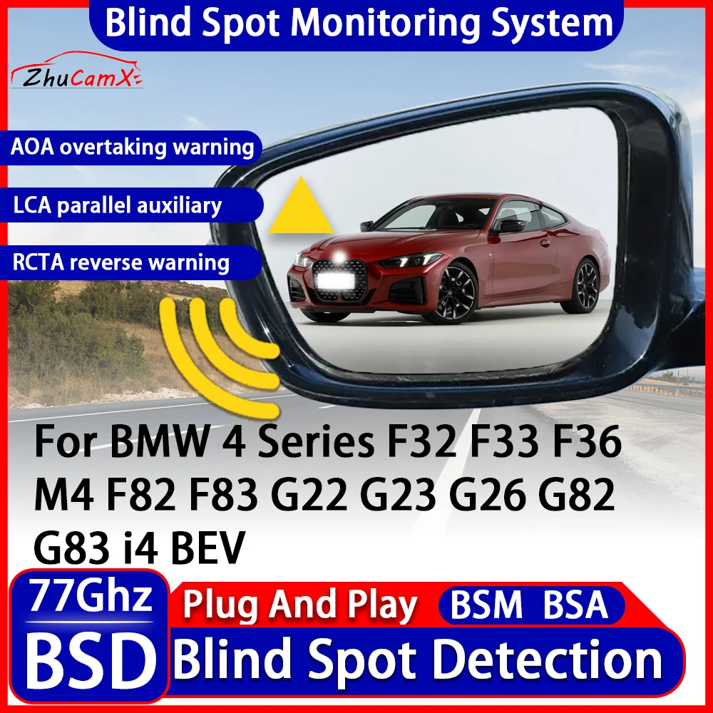 Blind Spot Detection Monitoring Warning System Lane Assistance For BMW 4 Series F32 F33 F36 M4 F82 F83 G22 G23 G26 G82 G83 i4 BE