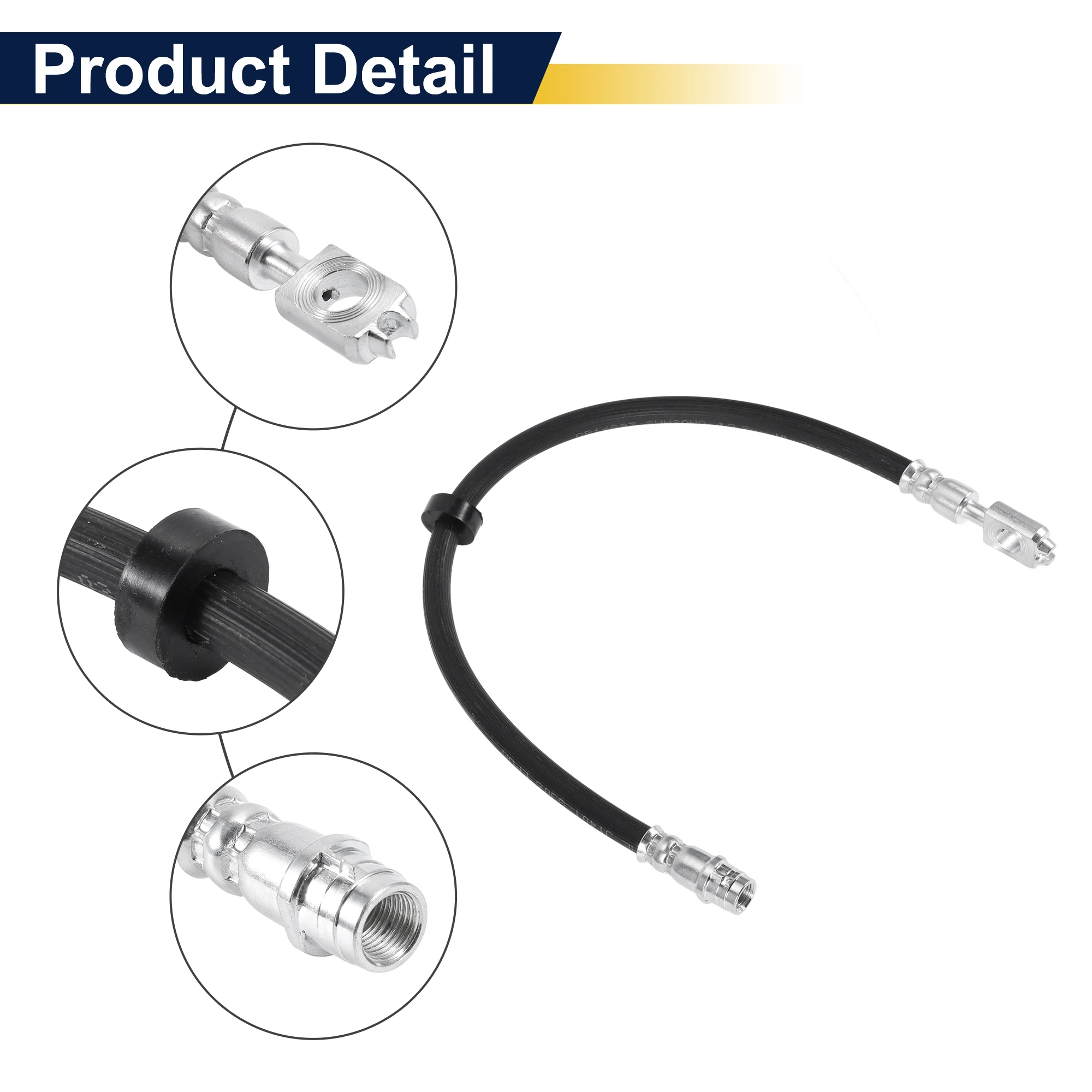 

UXCELL 1 шт. передний тормозной шланг для Volkswagen Golf 1996-2013, тормозной гидравлический шланг No 1JD611701