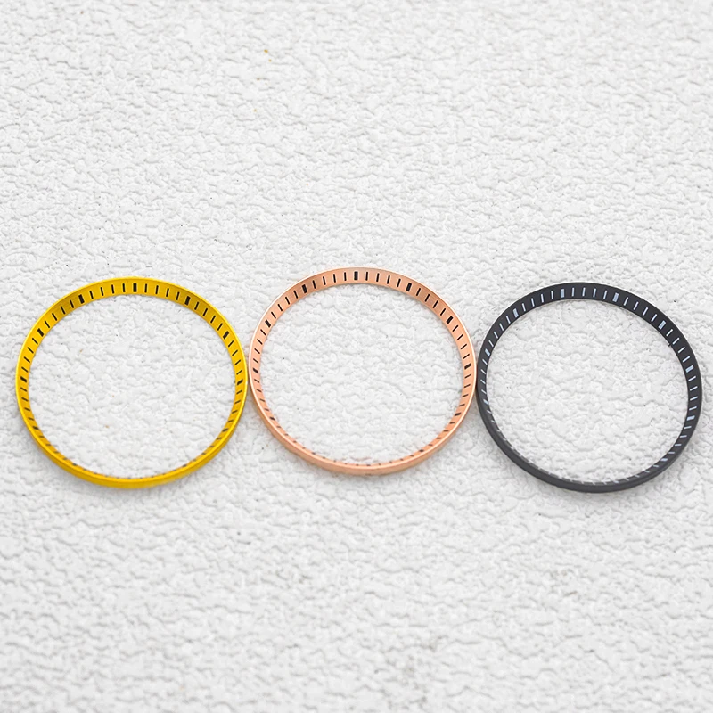 Seiko-Anillo de sección SKX007 de 30,5mm con línea de graduación, compatible con SKX007, SKX009, SKX171, relojes para hombre, regalo, piezas de caja de reloj NH35 NH36