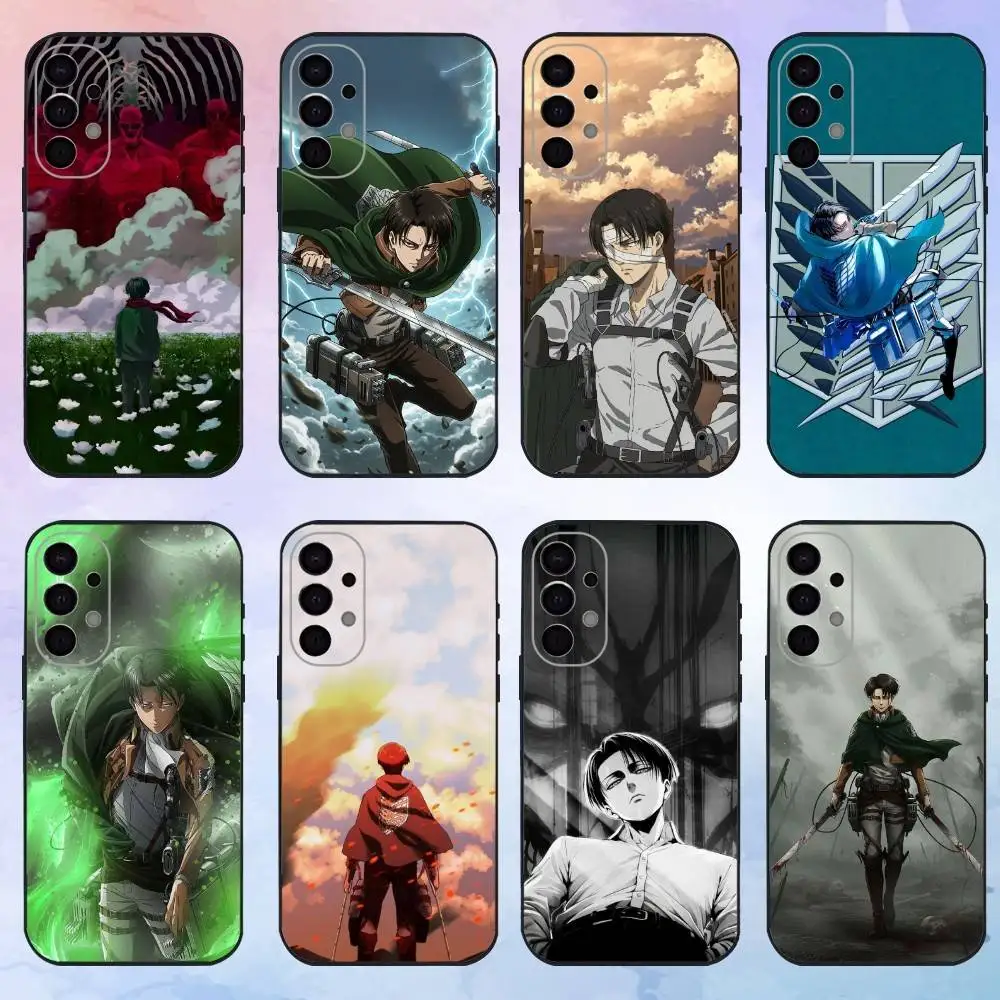 

L-levi A-Ackerman A-attack on Titan Phone Case For Samsung S25,S24,S21,S22,S23,S30,Ultra,S20,Plus,Fe Note,10,9,5G Black Cover