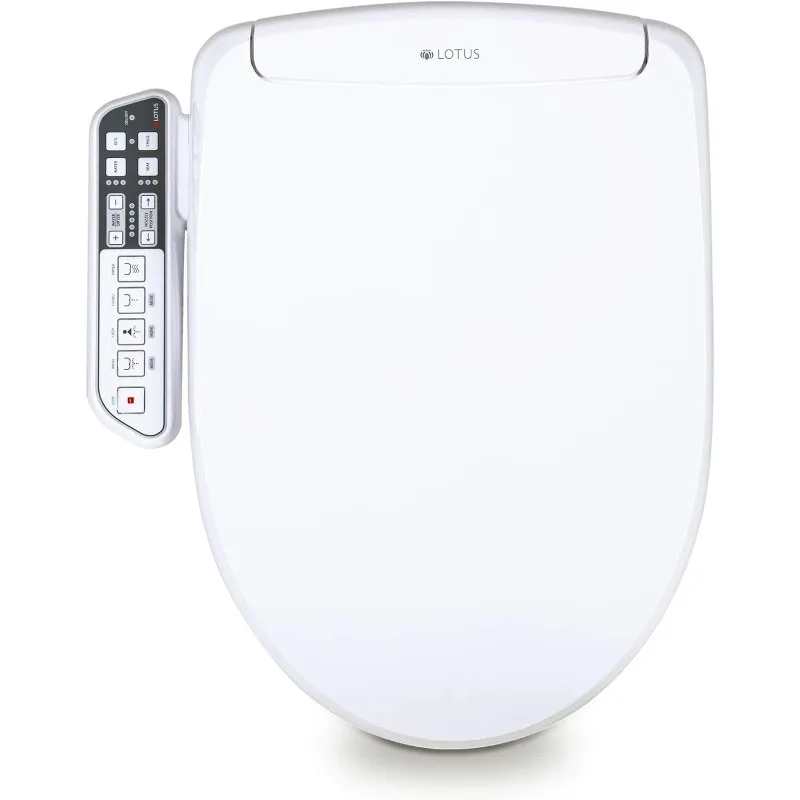 Lotus Smart Bidet ATS-500 Elektronische Verwarmde Toiletbril, Temperatuurgeregelde Was, Warme Luchtdroger, Eenvoudige Diy-Installatie