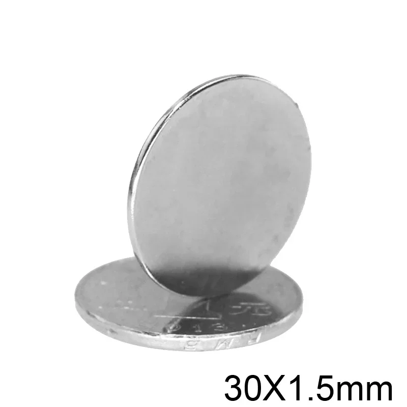 2~50pcs 30x1.5 mm Powerful Magnets 30mmx1.5mm Permanent Round Magnet 30x1.5mm Neodymium Magnetic Super Strong magnet 30*1.5 mm