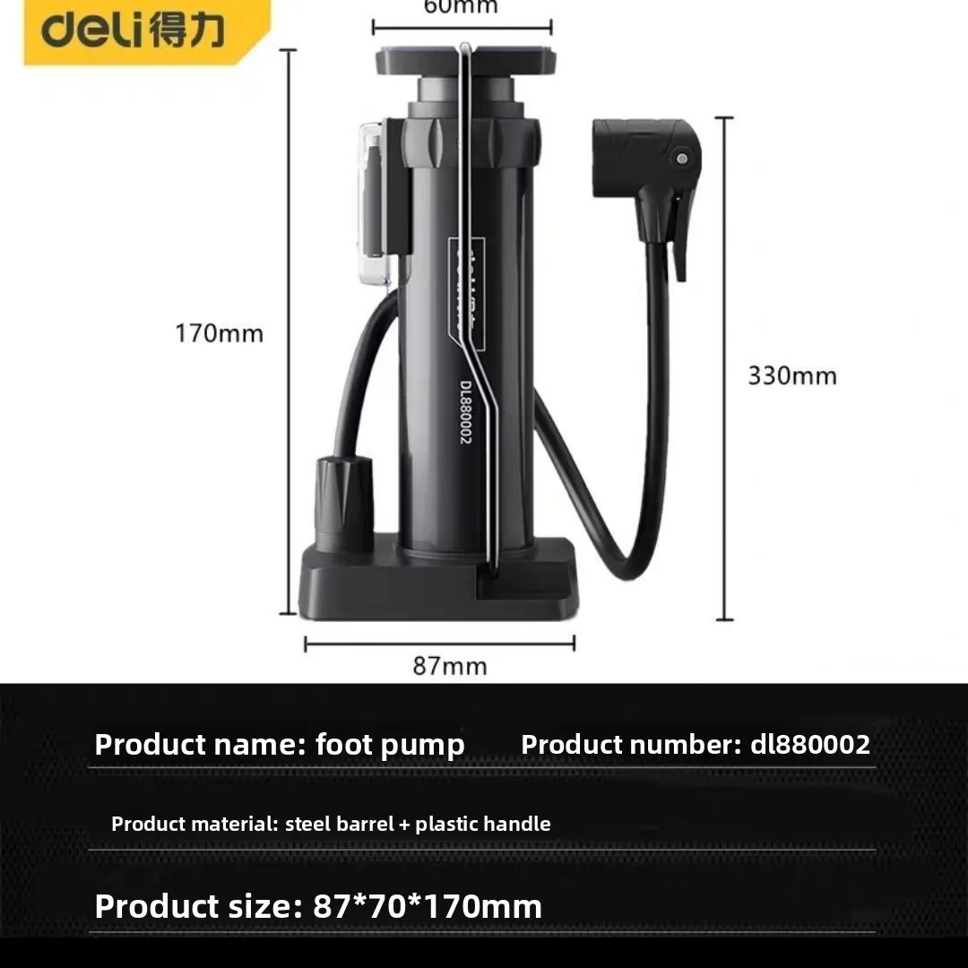 Portable Mini High Pressure Bicycle Inflator for Basketball and Toys - Compact Portable Manual Pump for Sports Equipment