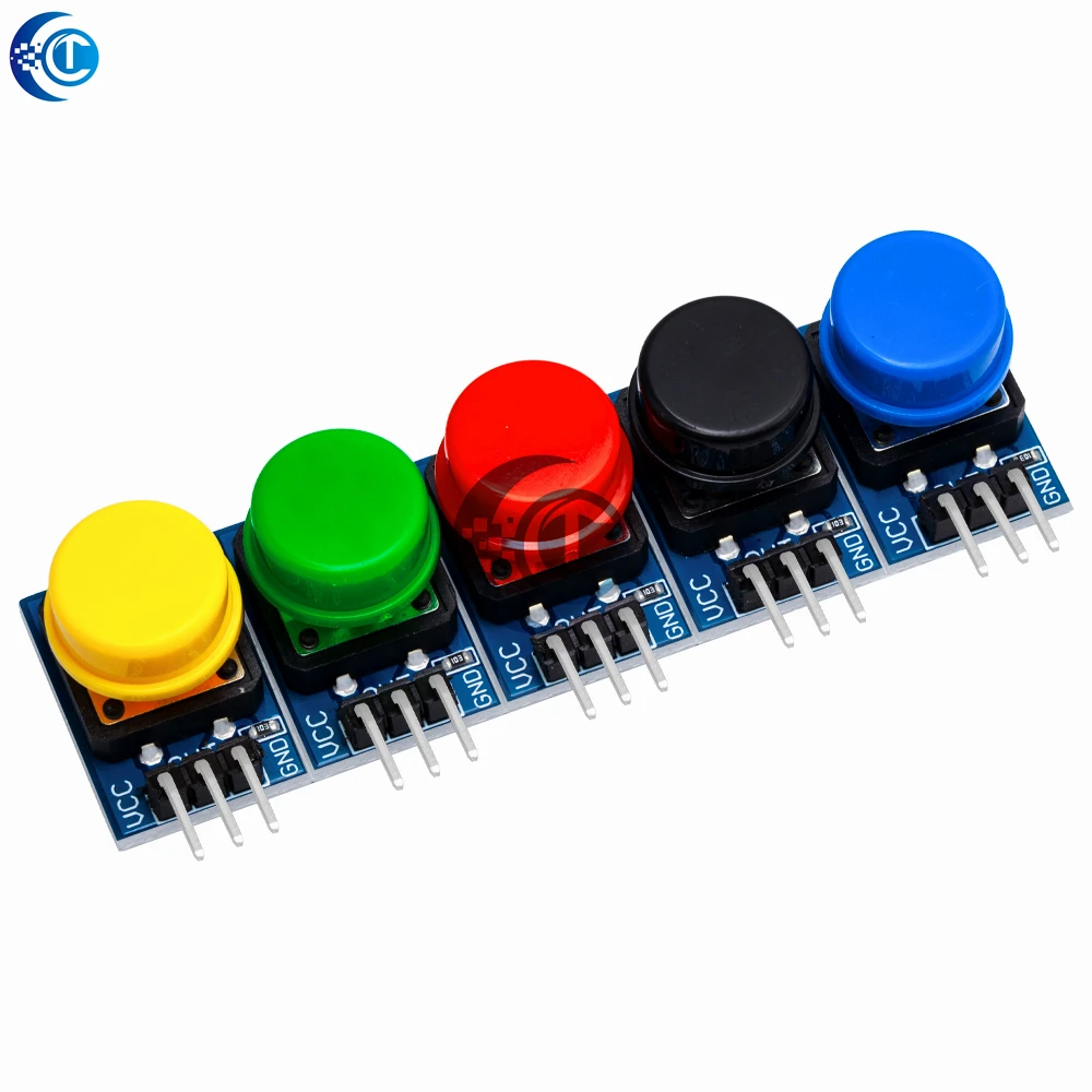 1~5PCS 12X12MM Big key module Big button module Light touch switch module with hat High level output for arduino