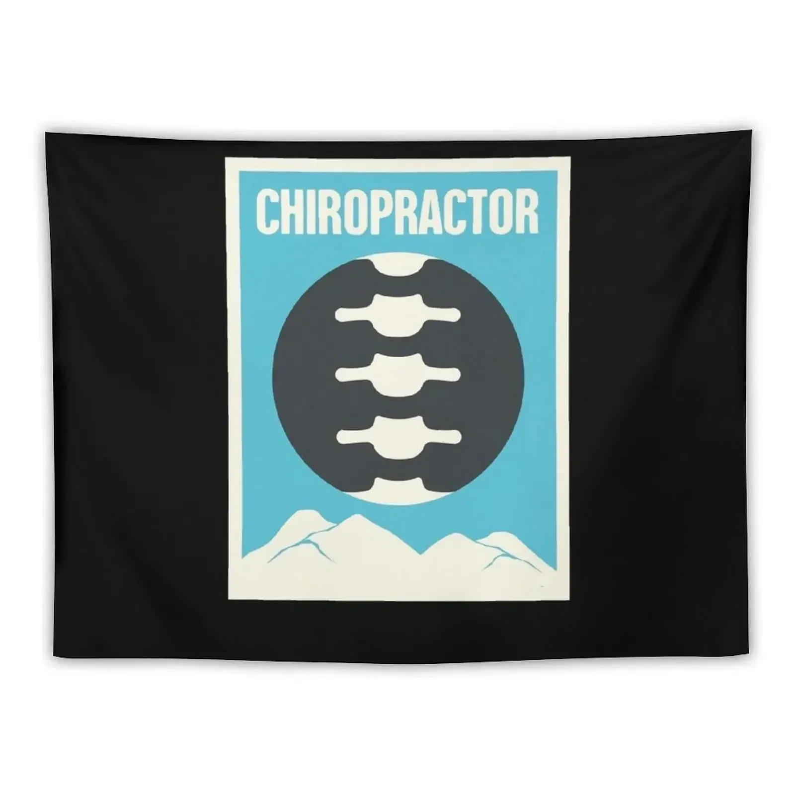 Vintage Chiropractor Chiropractic Spine Poster Tapestry Room Decoration Aesthetic Mushroom Tapestry