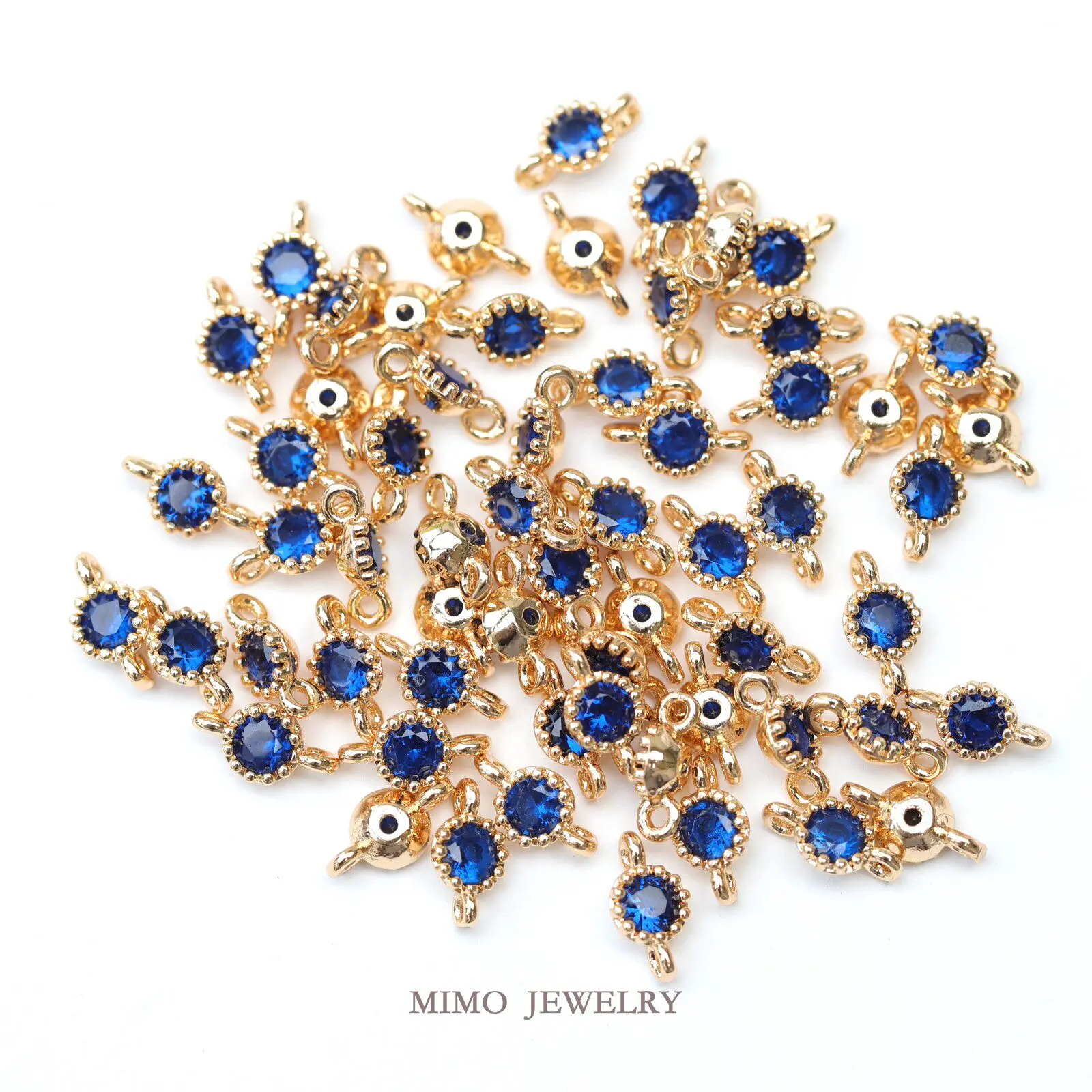 

Медные позолоченные подвески с цирконием для изготовления украшений, универсальные циркониевые шармы для браслетов, фурнитура для рукоделия