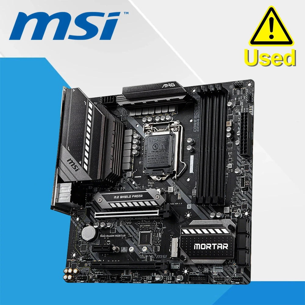MSI B460M MORTAR Motherboard 128GB LGA 1200 DDR4 Micro ATX B460 Mainboard