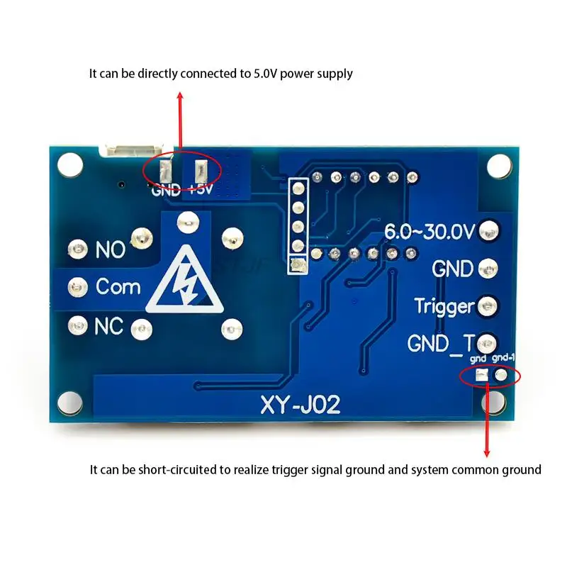 Ein Relaismodul XY-J02 Zeitverzögerung Stromabschaltung Auslöser Verzögerung Zyklus Timing Stromkreisschalter – Detail 2