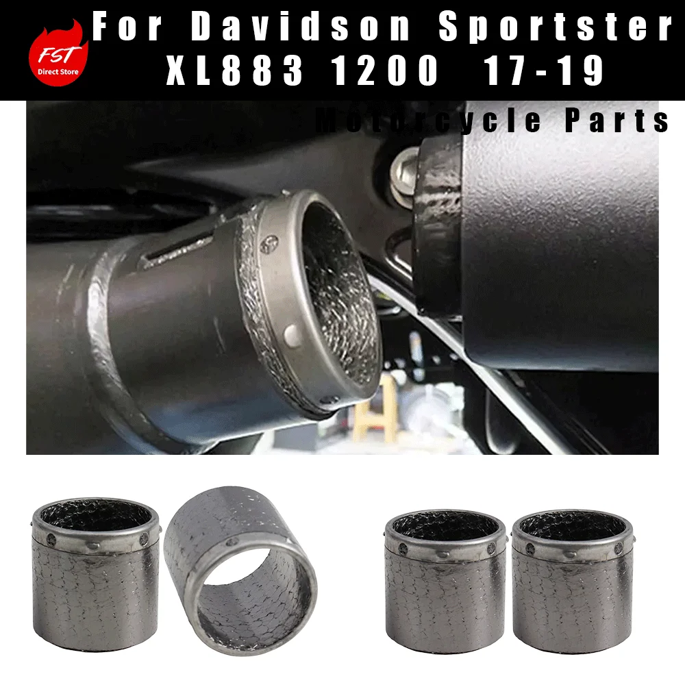 Exhaust Pipe Interface Gasket for Harley XL883, 1200, Softail Fat Boy, Dyna 2017-2019