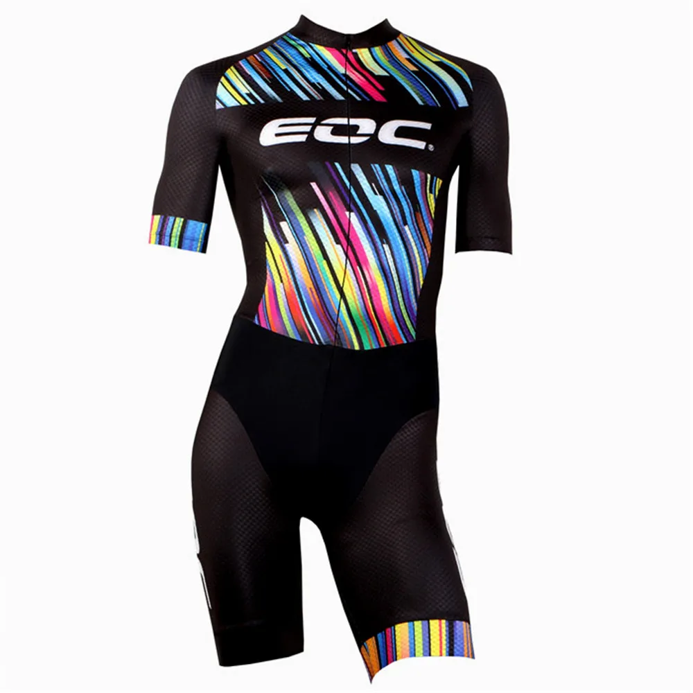 EOC Sport Inline Speed Skates Clothing Skating Race Speedsuit Men\'s Short Sleeve Colorful Tri Suit 인라인 스피드 스케이트 Ciclismo Sets