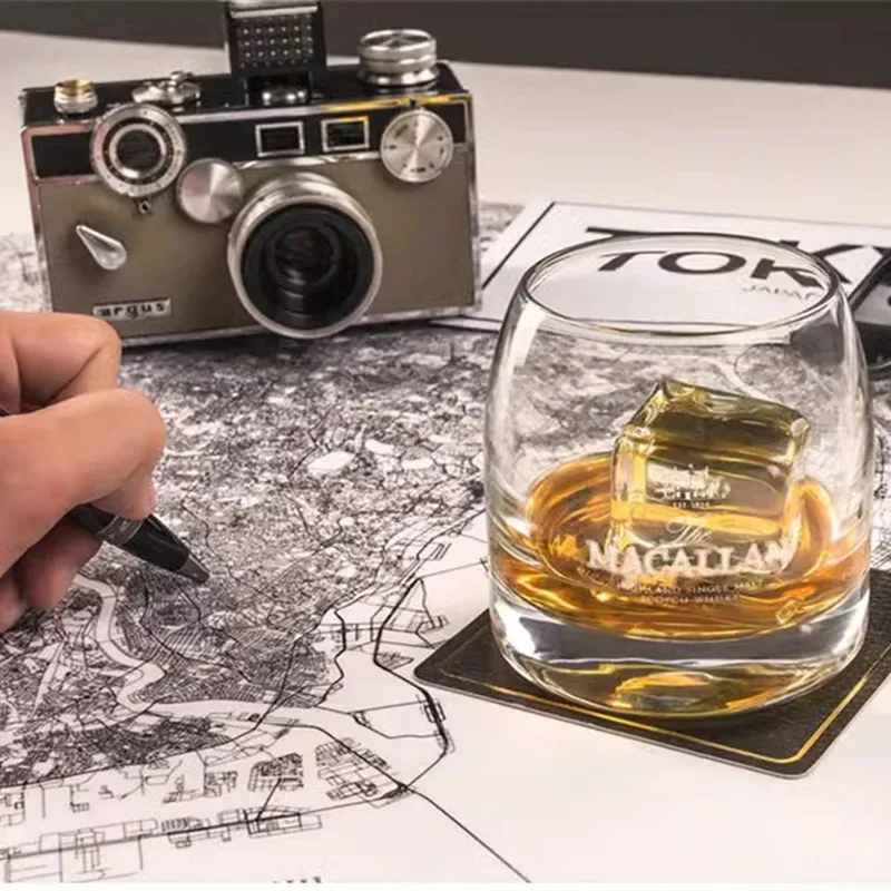 Vaso de whisky Macallan exclusivo, de cristal, para whisky single malt, vodka, coñac, brandy, copa de degustación.