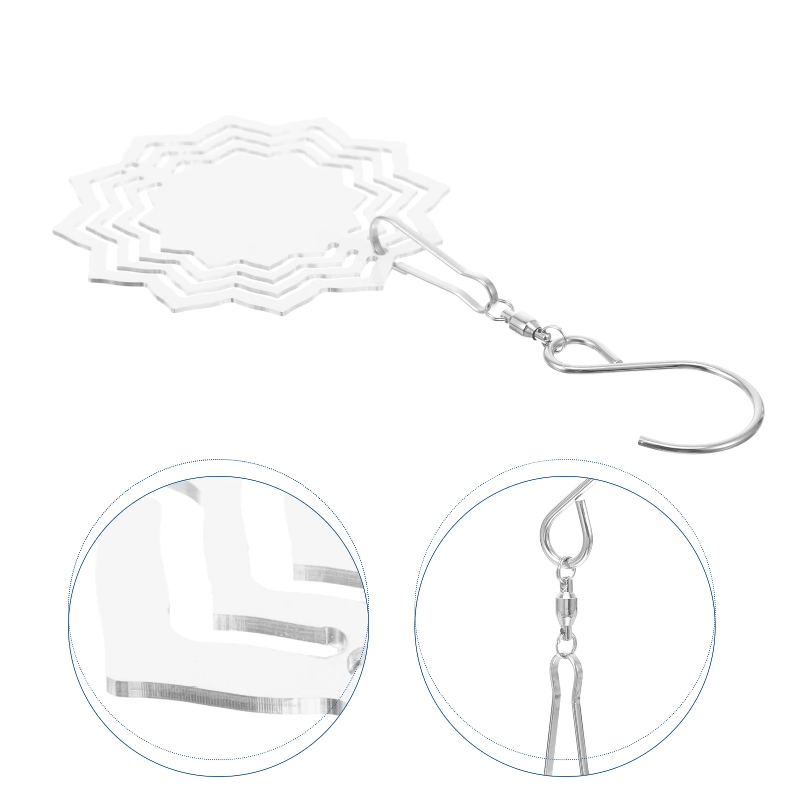 

Aluminum Sublimation Wind Spinner Blank Hanging for Yard Garden Patio Outdoor Decoration DIY Sublimation Transfer Printing Craft