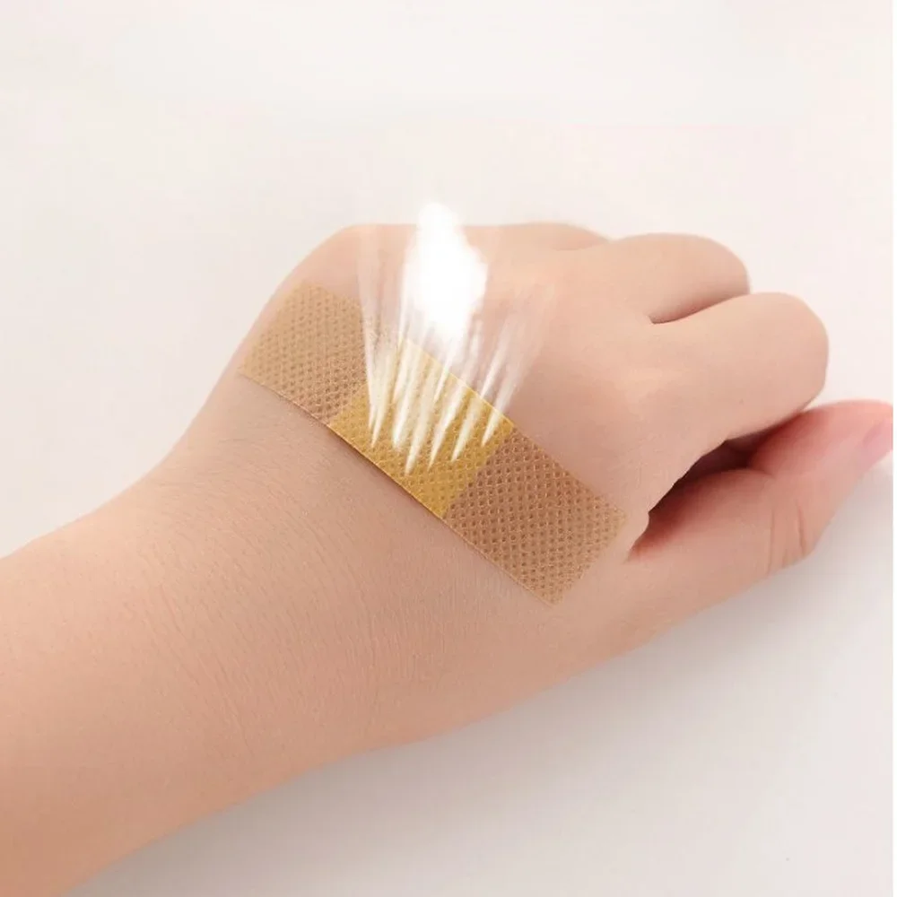 50 pçs à prova dwaterproof água curativo remendos fita auto-adesivo gesso bandagem tecidos não tecidos band aid para crianças