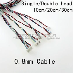 10PCS 0.8mm Single/Double End Cable Wire 100mm 200mm 300mm 32AWG 2P 3P 4P 5P 6P 7P 8P 10P 0.8mm Pitch Connector Cable