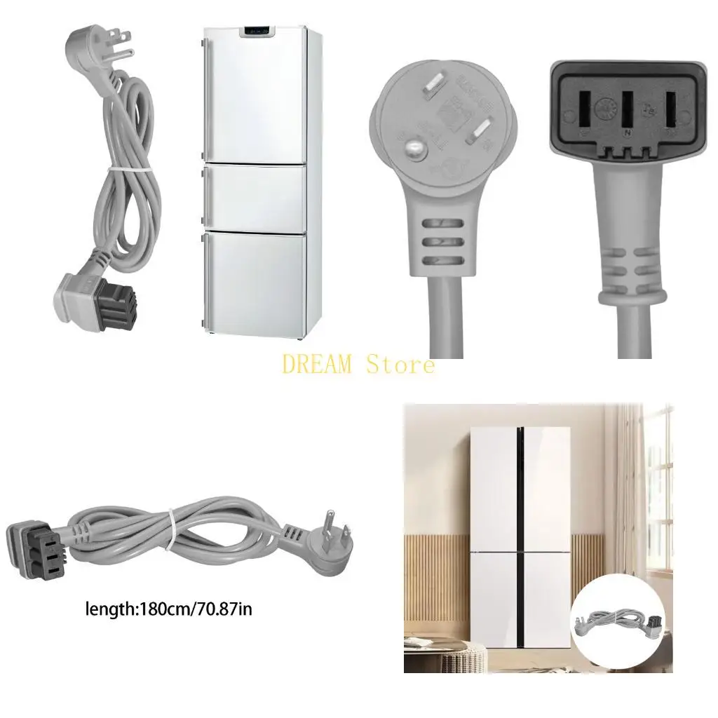Practical 18AWG 3 Wire Appliance Power Cable Charging Cable Suitable for Fridge best sale