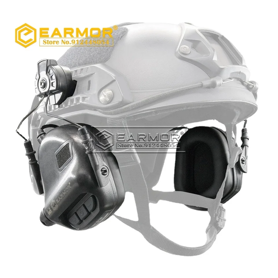 

EARMOR M31H MOD4 Tactical Headset Shooting Noise Clearance Sound Pickup Noise Proof for Hunting Airsoft FAST Helmet ARC Rails