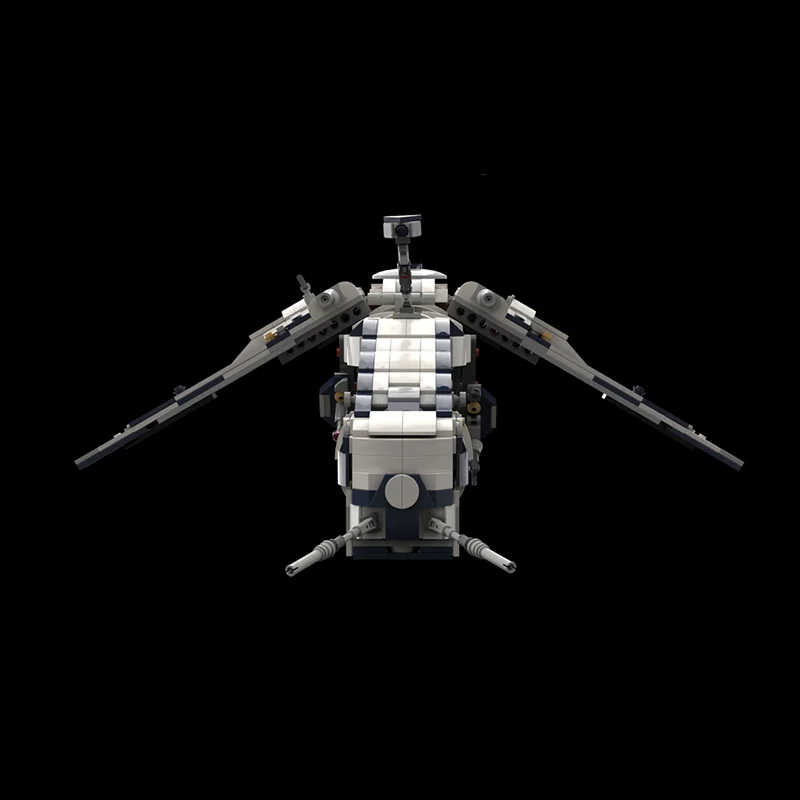 198PCS MOC famous movie interstellar transport ship spaceship model DIY assembly building block toys children's birthday gift