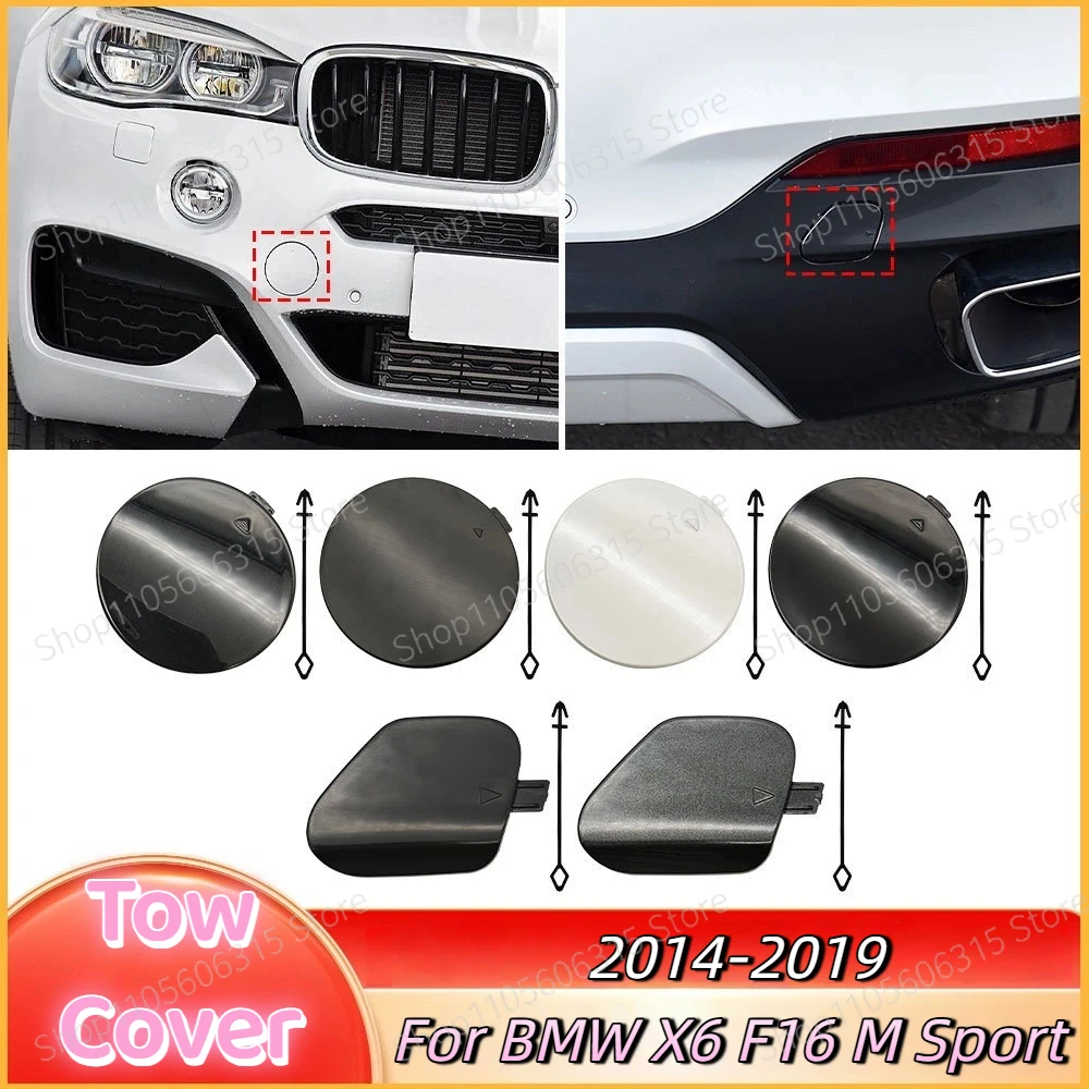 For 2014-2019 BMW X6 F16 M Sport Front Rear Bumper Tow Hook Cover