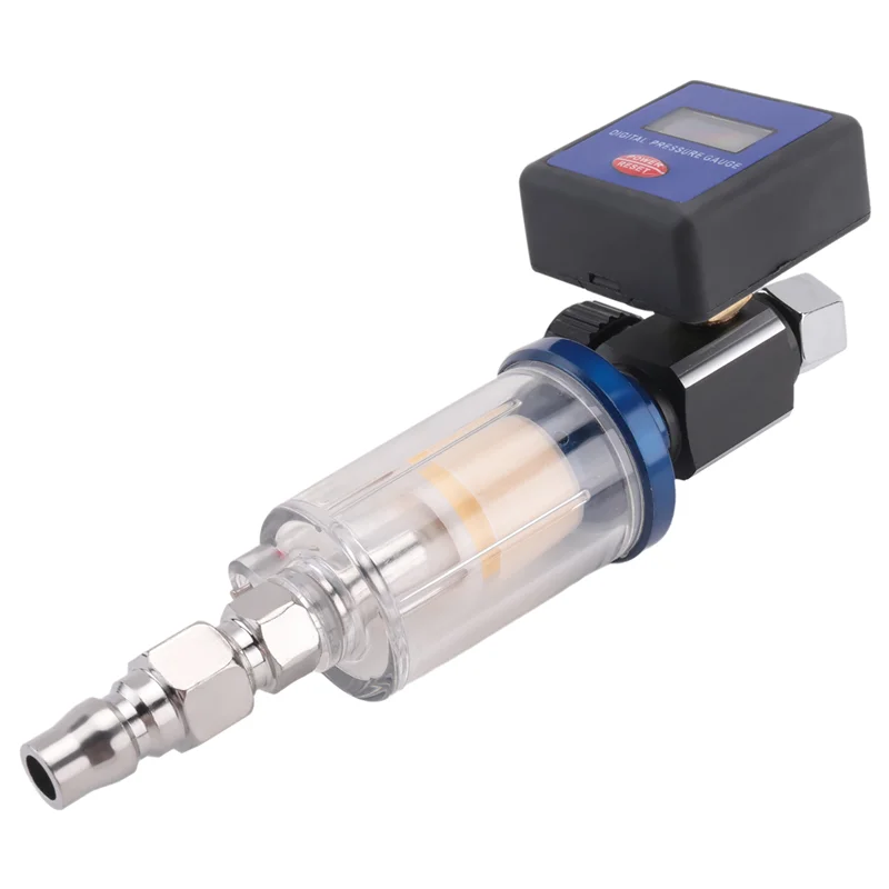 

ALIM-цифровой регулятор воздушного компрессора, фильтр сжатого давления с резьбой 1/4 дюйма, дисплей давления, масловодоотделитель