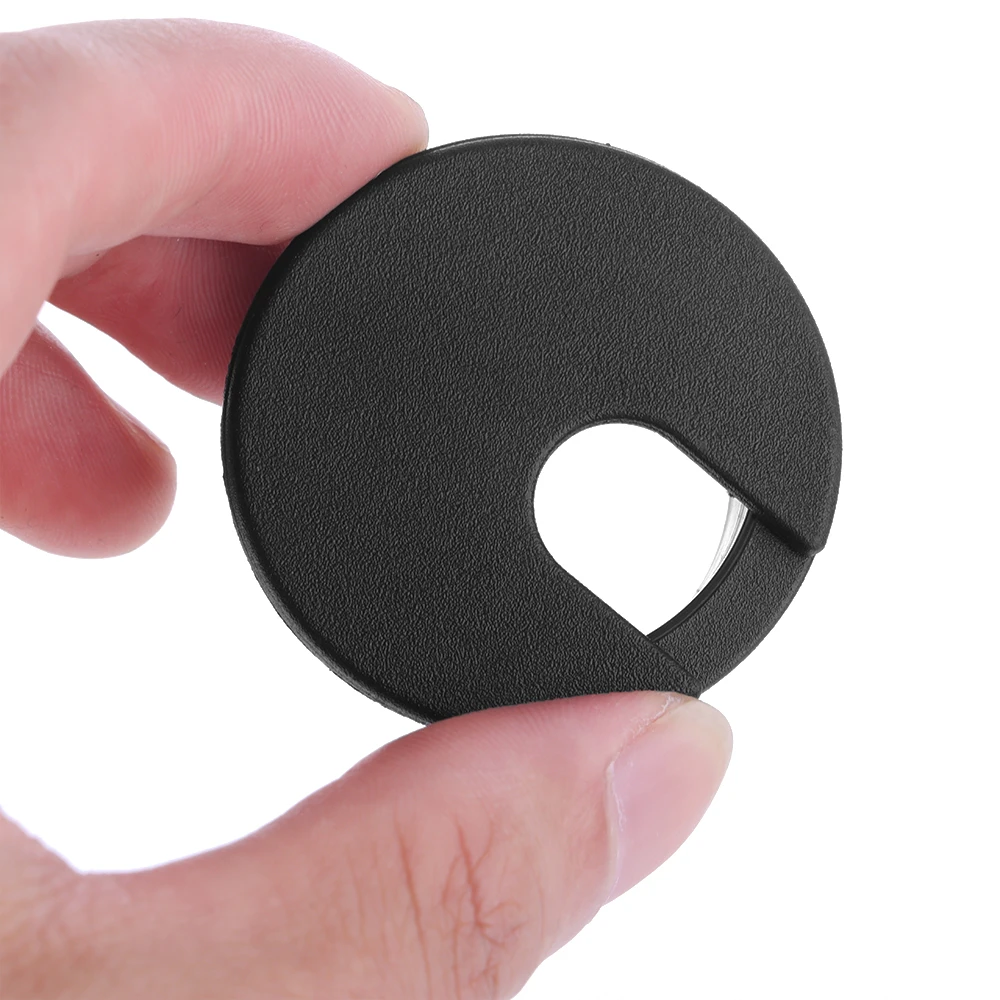 50/60MM Schreibtisch Kabel Tülle Draht Loch Abdeckung Linie Outlet Port Threading Box Abdeckung Kabel Vorbei Box Büro tabelle Kabel Veranstalter – Detail 9