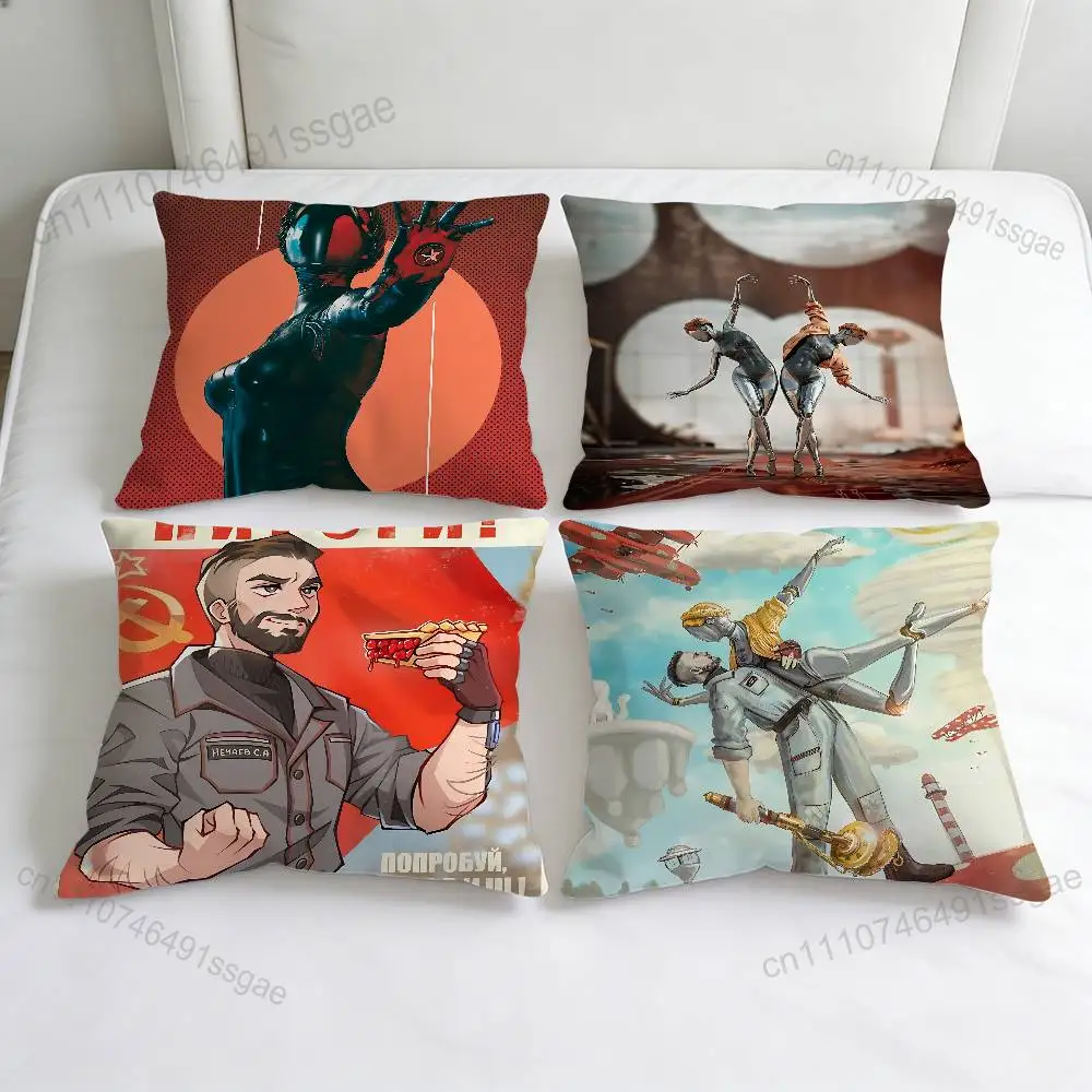 

A-Atomic Heart Hot Game Decorative Square Pillow Cover Soft & Comfortable Pillow Case Sofa Bed Home Decoration