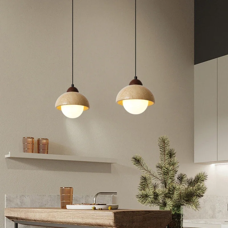 led-natural-yellow-travertine-pendant-light-bedside-bedroom-corridor-stairs-dining-room-indoor-stone-decoration-lighting