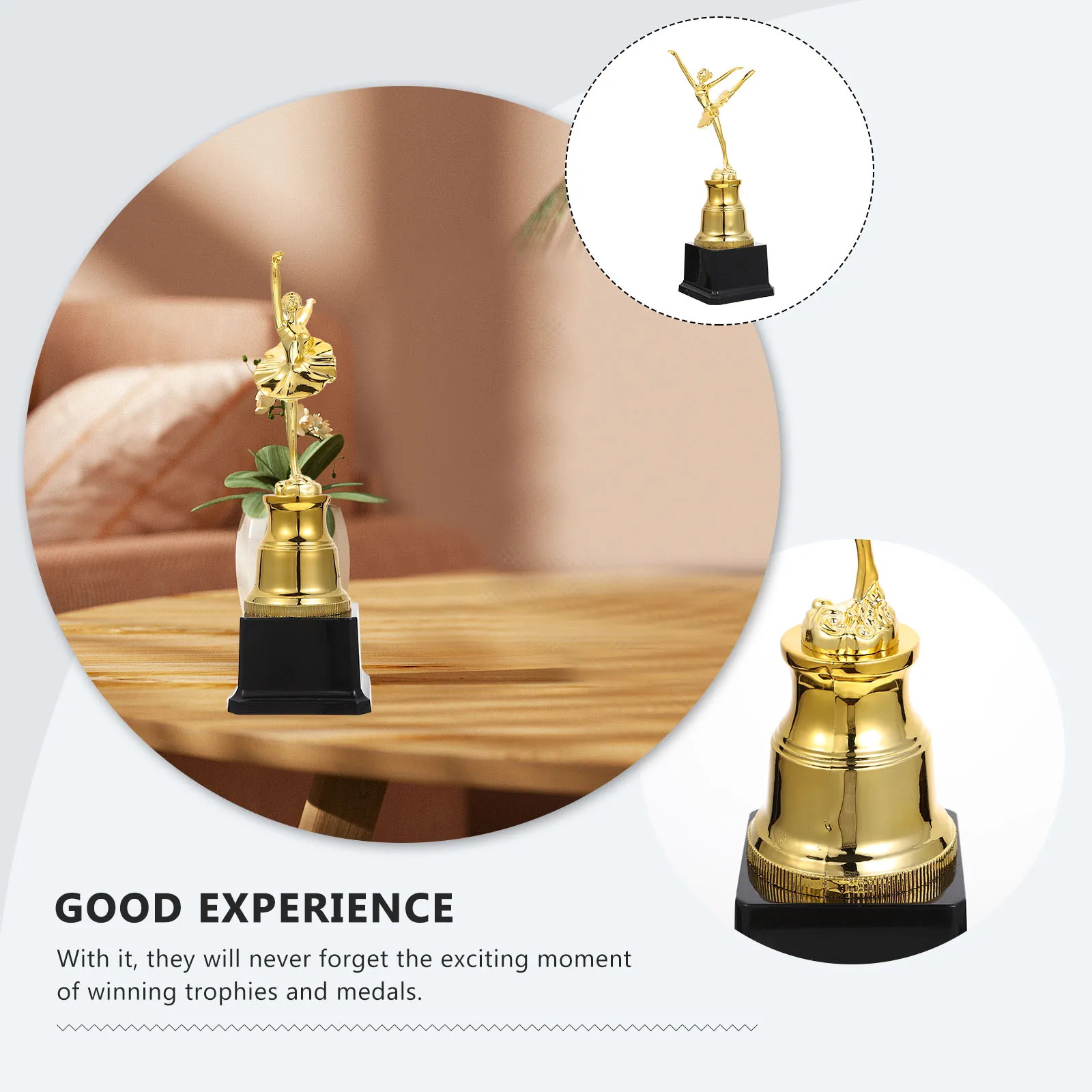 

Trophies Dance Trophy Dancing Cup The Medal Ballet Golden Participation Souvenir Girl