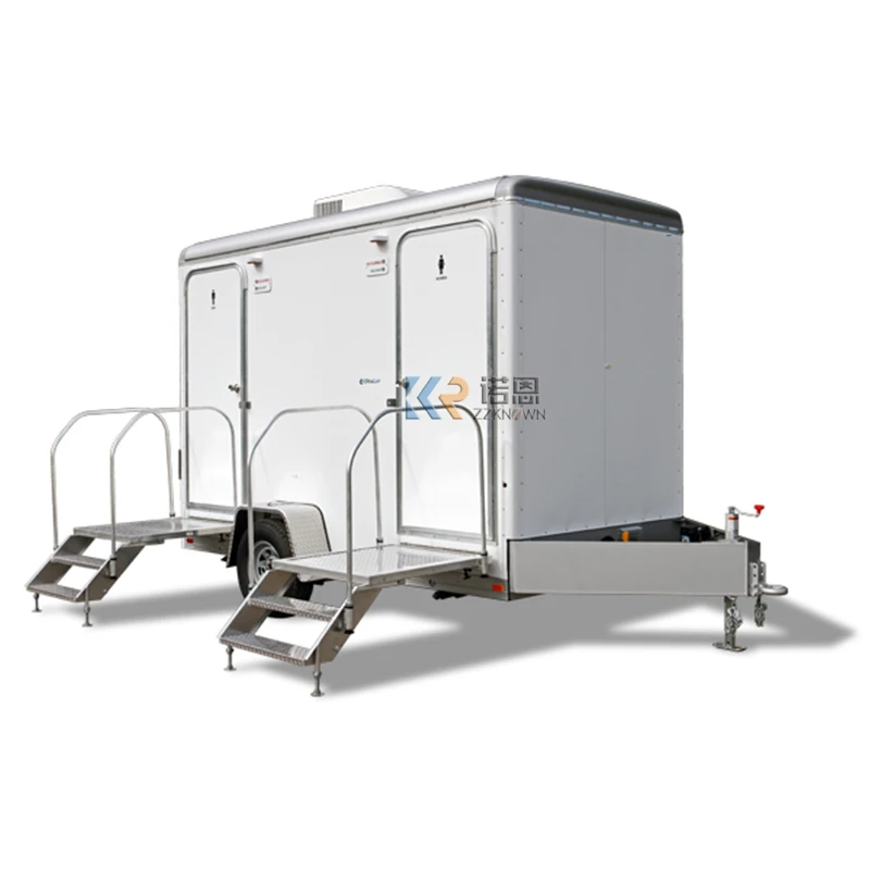 Customize Toilet Case Cabin Luxury Portable Restroom Trailer Eco-friendly Portable Mobile Toilet Trailer
