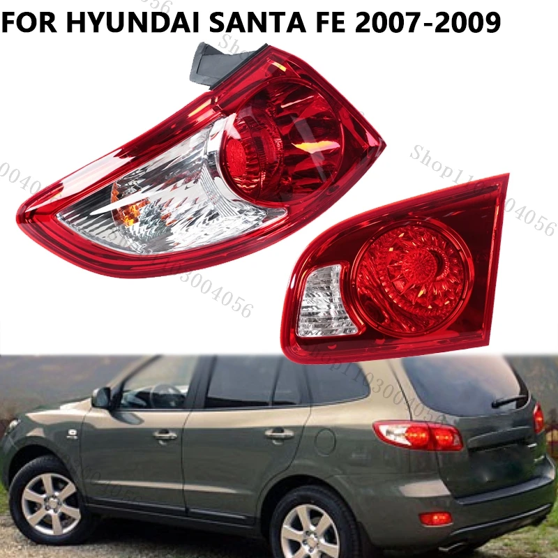 

For Hyundai Santa Fe 2007-2009 Rear Tail Light Brake Lamp Turn Signal Light Taillight Without Bulb 924022B000 924052B000