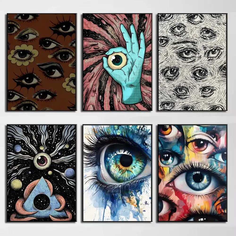 Art Anatomy Eyeballs Poster Wall Decor for Young Collectors, Indoor and Outdoor Decor
