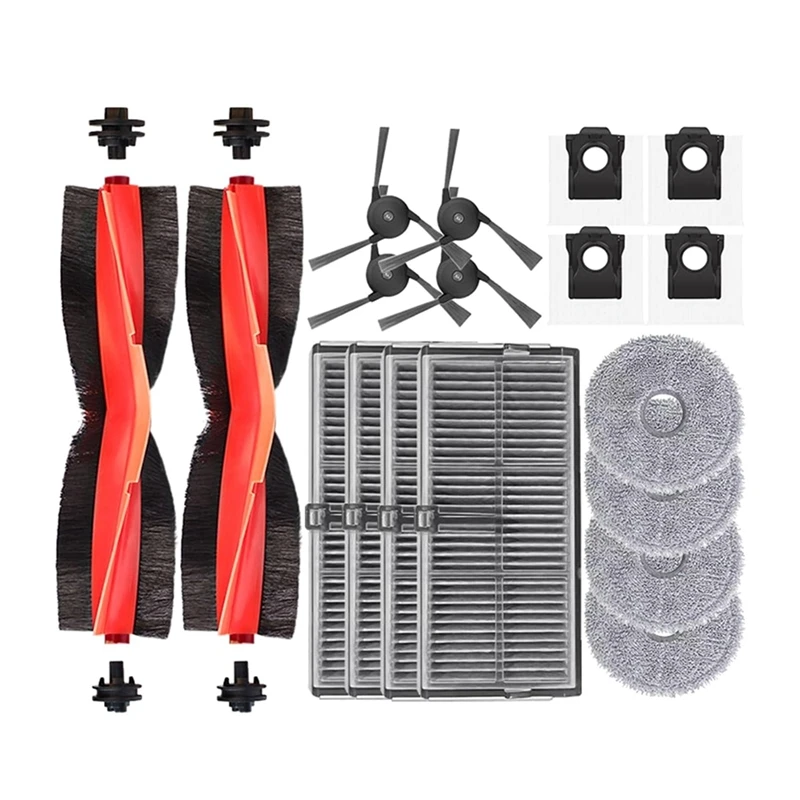 

A13R-Compatible With For Dreame Bot X40 Ultra /X40 Pro /S30 Pro Ultra Robot Vacuum Cleaner Accessories Kit