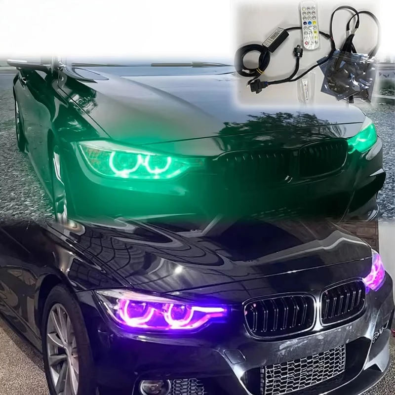 

Модуль Auto RGB DRL для BMW 3 серии F30 F31 F35 2013-2019, для ксеноновых и светодиодных фар, модуль CSL RGB, подключение и работа, управление через приложение