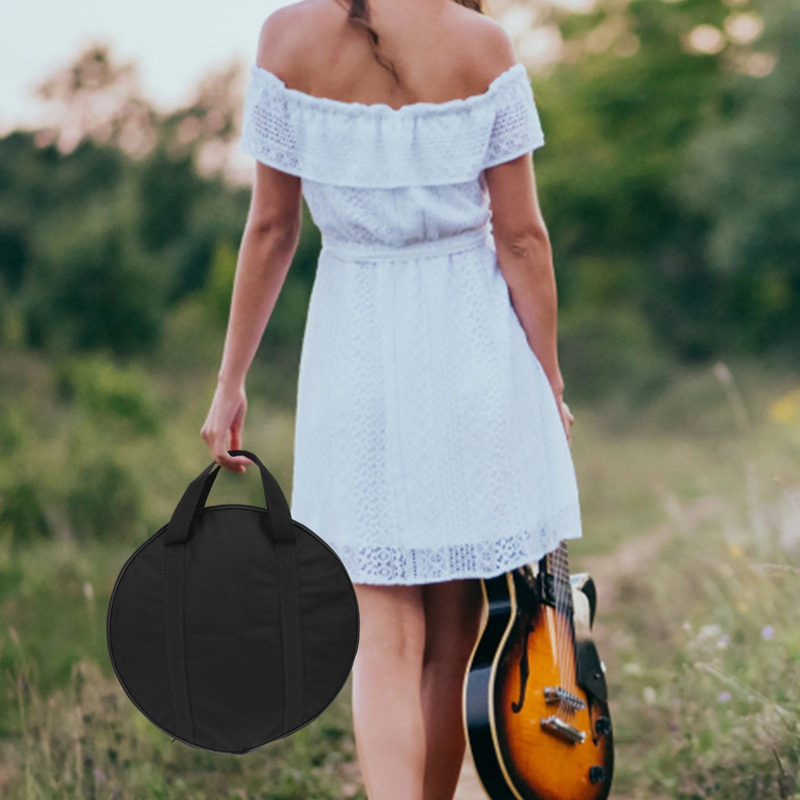 

Cross-Body Waterproof Instrument Storage Bag Oxford Cloth Gong Carrier Thickened Portable Cymbal Holder Protective Case For Safe