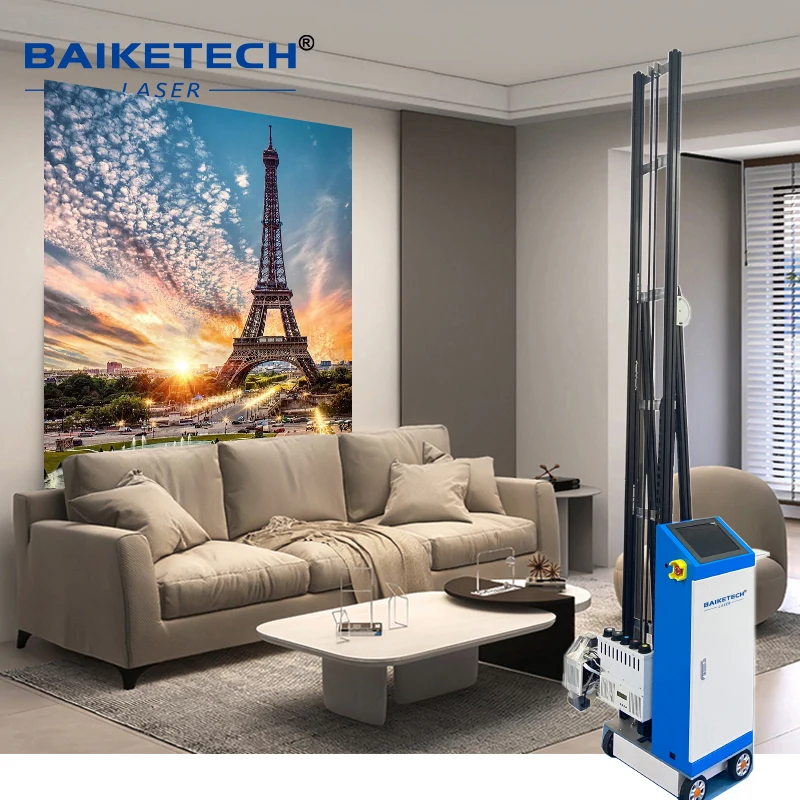 

TH-WP800R Factory 3D water-based ink vertical wall inkjet printer rail type indoor and outdoor printing machine