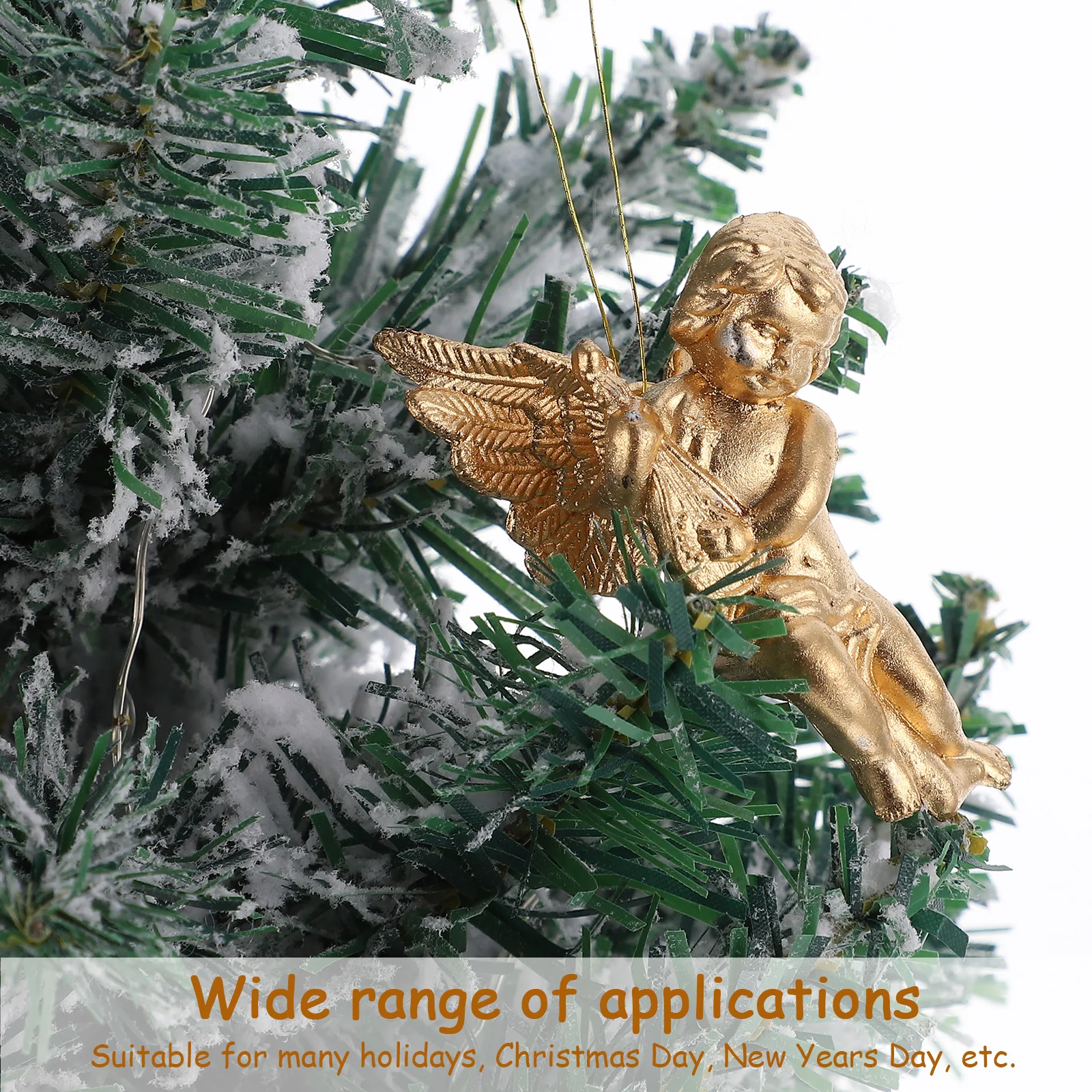 

24Pcs Christmas Tree Decorations Angel Pendant Set Adorable Holiday Hanging Ornament for Indoor Outdoor Festive Decoration Xmas