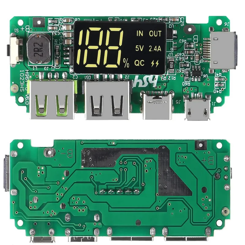 18650 Charging Board Dual Usb 5v 2.4a Mobile Power Bank Module 18650 Lithium Battery Charger Board Circuit
