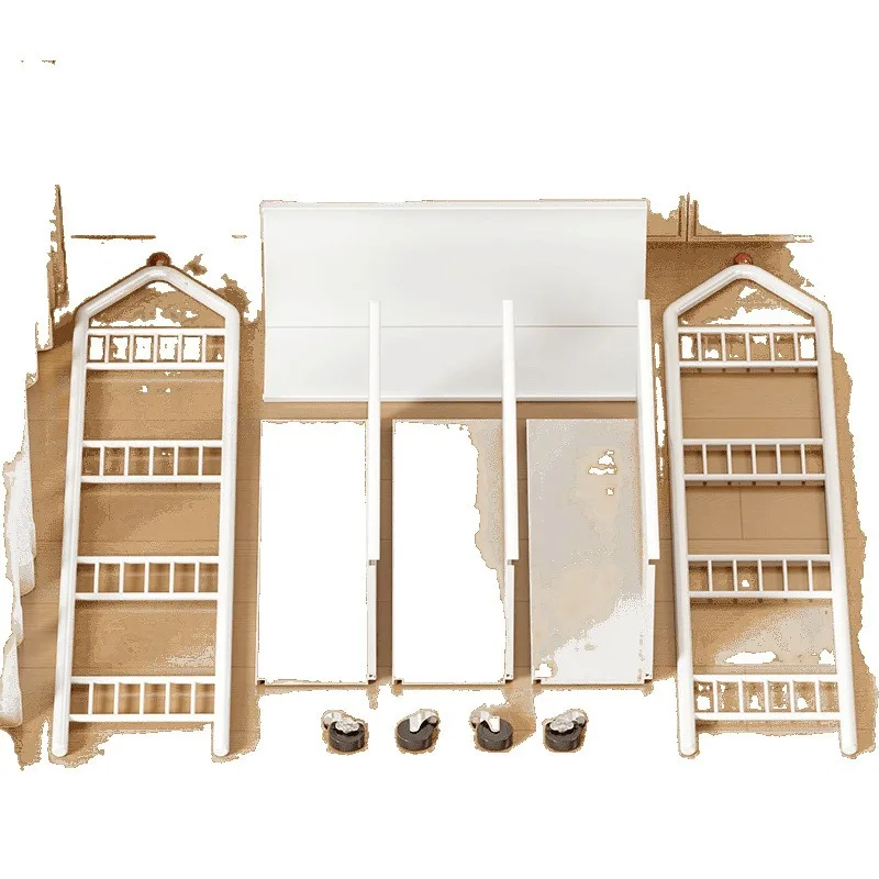 

Floor Shelf Movable Wheeled Home Bedroom Reading Rack