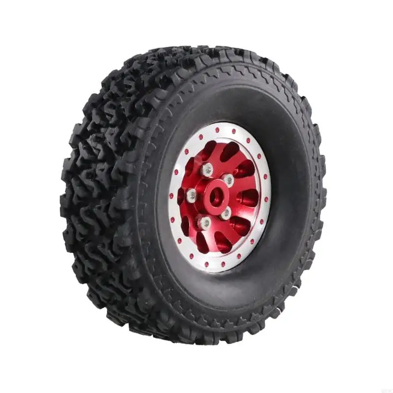 

M89C Set of 4 Beadlock Wheel Assemblies Wheel Rims for Remote Control Car Modification