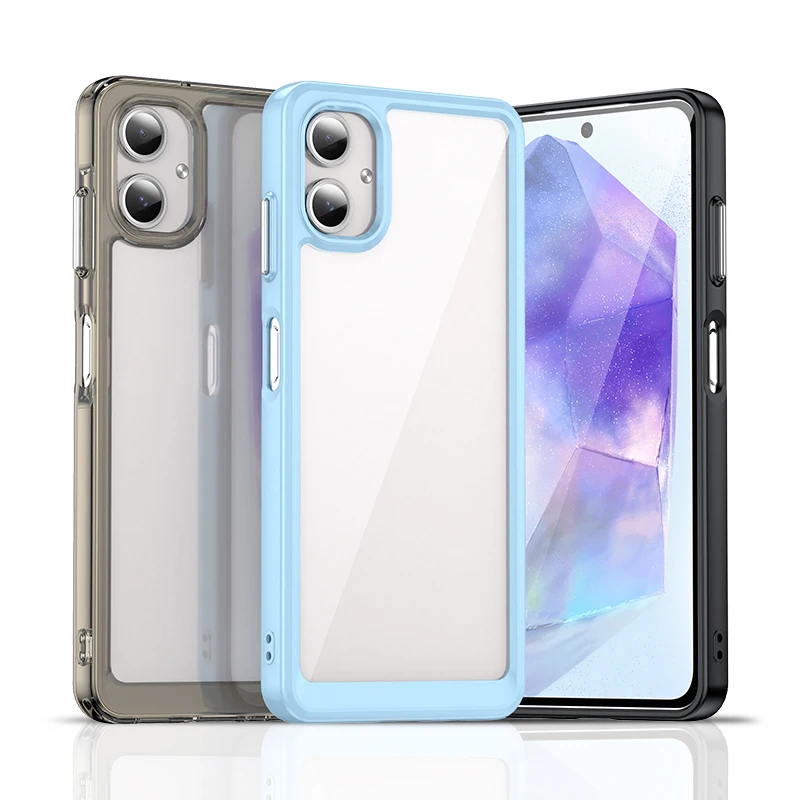 For Samsung A07 Case Galaxy A06 Cover Galaxy A05 F05 F06 M07 F07 M06 M05 Transparent Colorful Case Protective Cover Fundas Coque