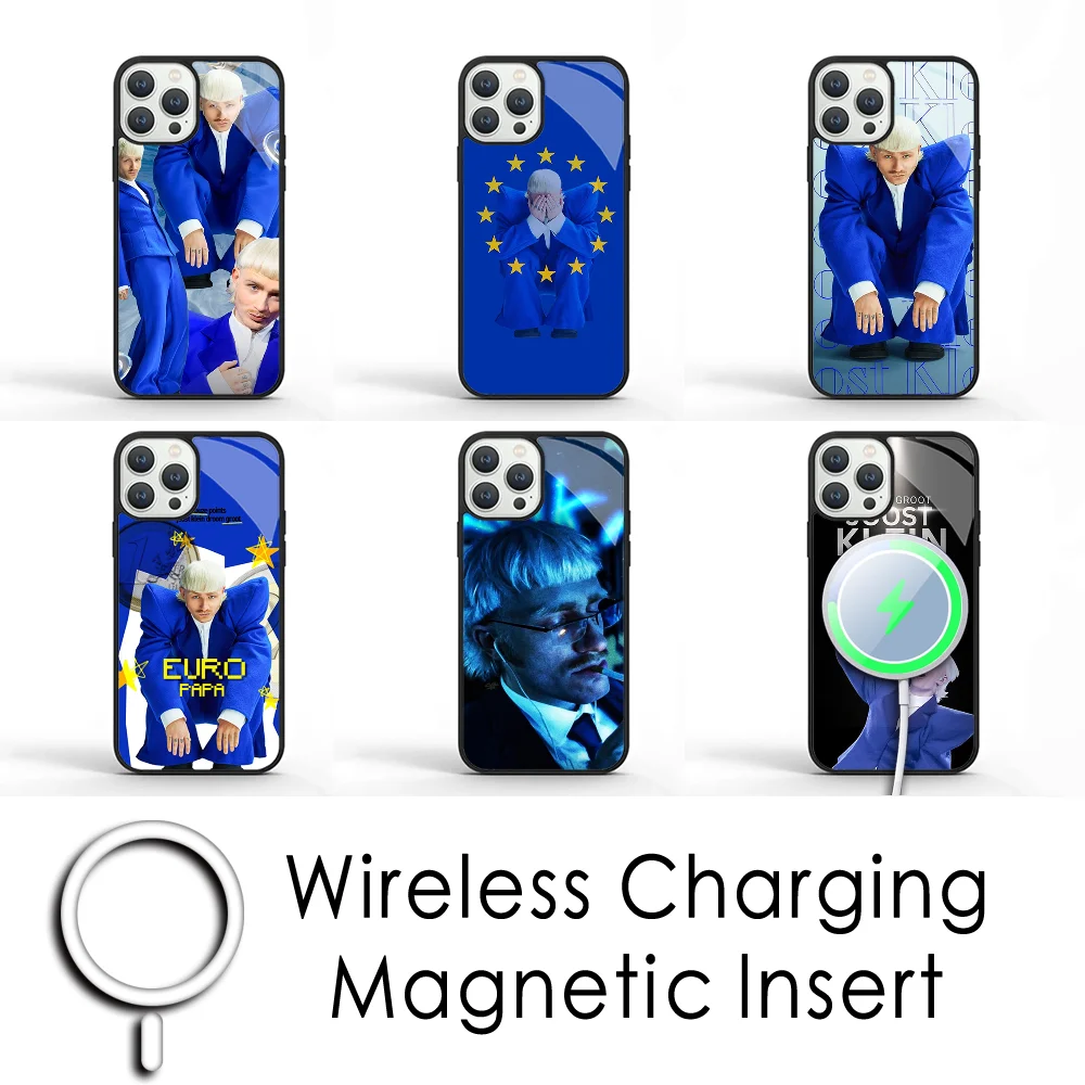 Joost Klein Rapper Fryslan Phone Case For IPhone 16 15 Pro Max Case 14 Plus 13 12 11 Magesafe Magnetic Wireless Charge Cover