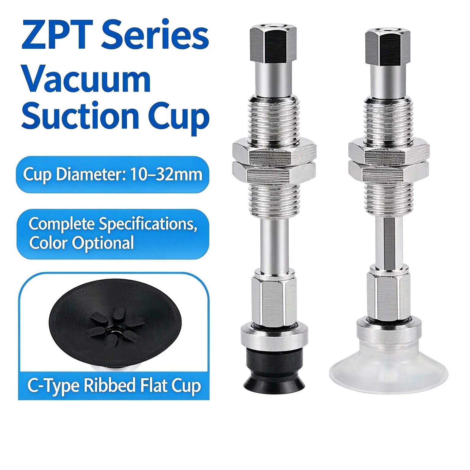 EP Industrial Vacuum Pad Suction Cup ZPT06/08BNK/BSK/BNJ/BSJ6/10/15/25-B5-A8 Pneumatic Buffer Fittings