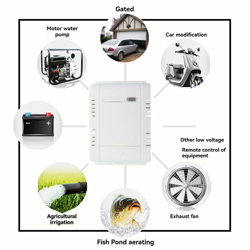 ABKI-433 МГц Универсальный беспроводной пульт дистанционного управления, релейный модуль AC220V и передатчик 500 м для света/гаражных ворот/двигателя