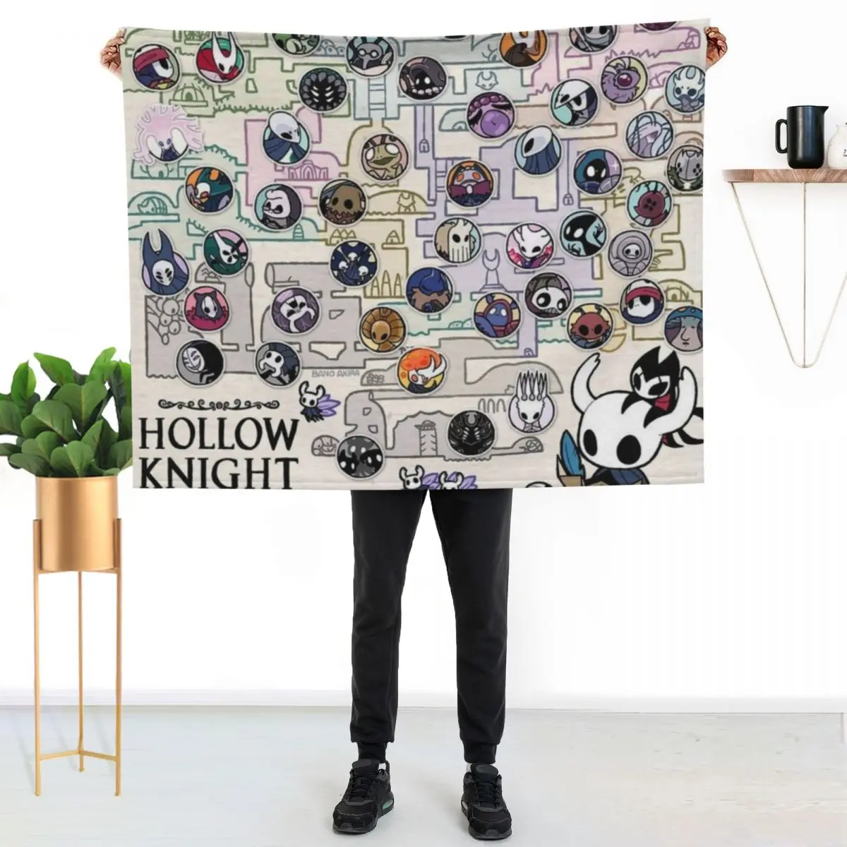 The Maze of HollowNest - Hollow Knight - HD Throw Blanket Warm Flannel Blanket for Couch Chair Bedroom
