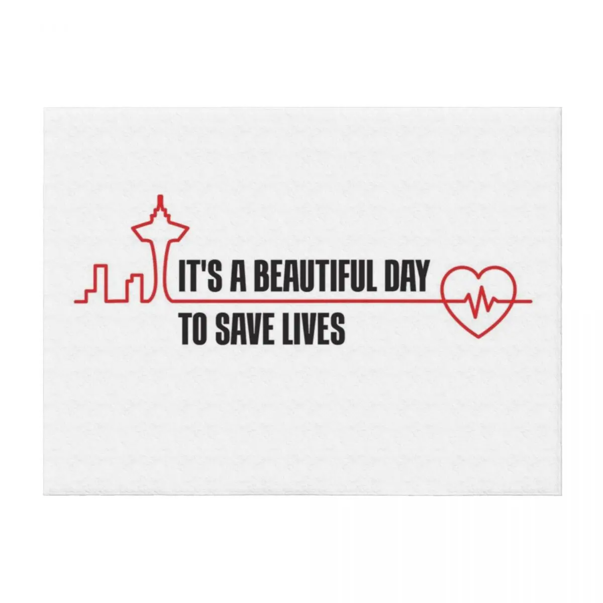 

Itas a Beautiful Day to Save Lives Throw Blanket Sofa Quilt For Sofa Thin Retros Bed Fashionable Blankets