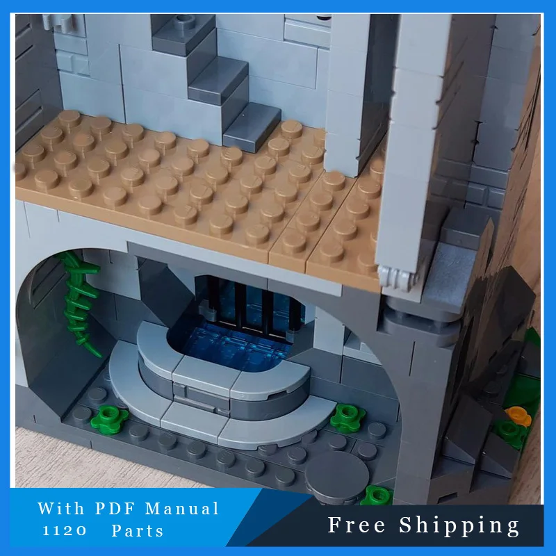 1120pcs MOC Building Blocks Keep and Low Courtyard Extension Assemble Bricks Castle Model Display Collection Creative Toys Gifts