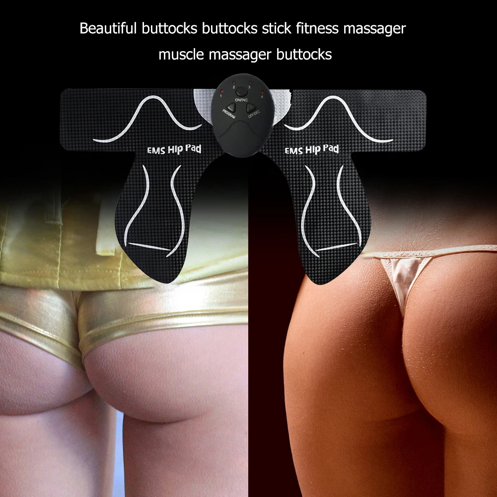 Stimolatore muscolare EMS Toner muscolare elettronico 6 modalità 19 intensità Dispositivo di stimolazione muscolare USB ricaricabile per modellare il corpo