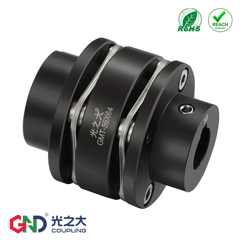 

GMT 45# Steel Stepped Double Diaphragm Keyway Series shaft coupling D26mm, L35mm