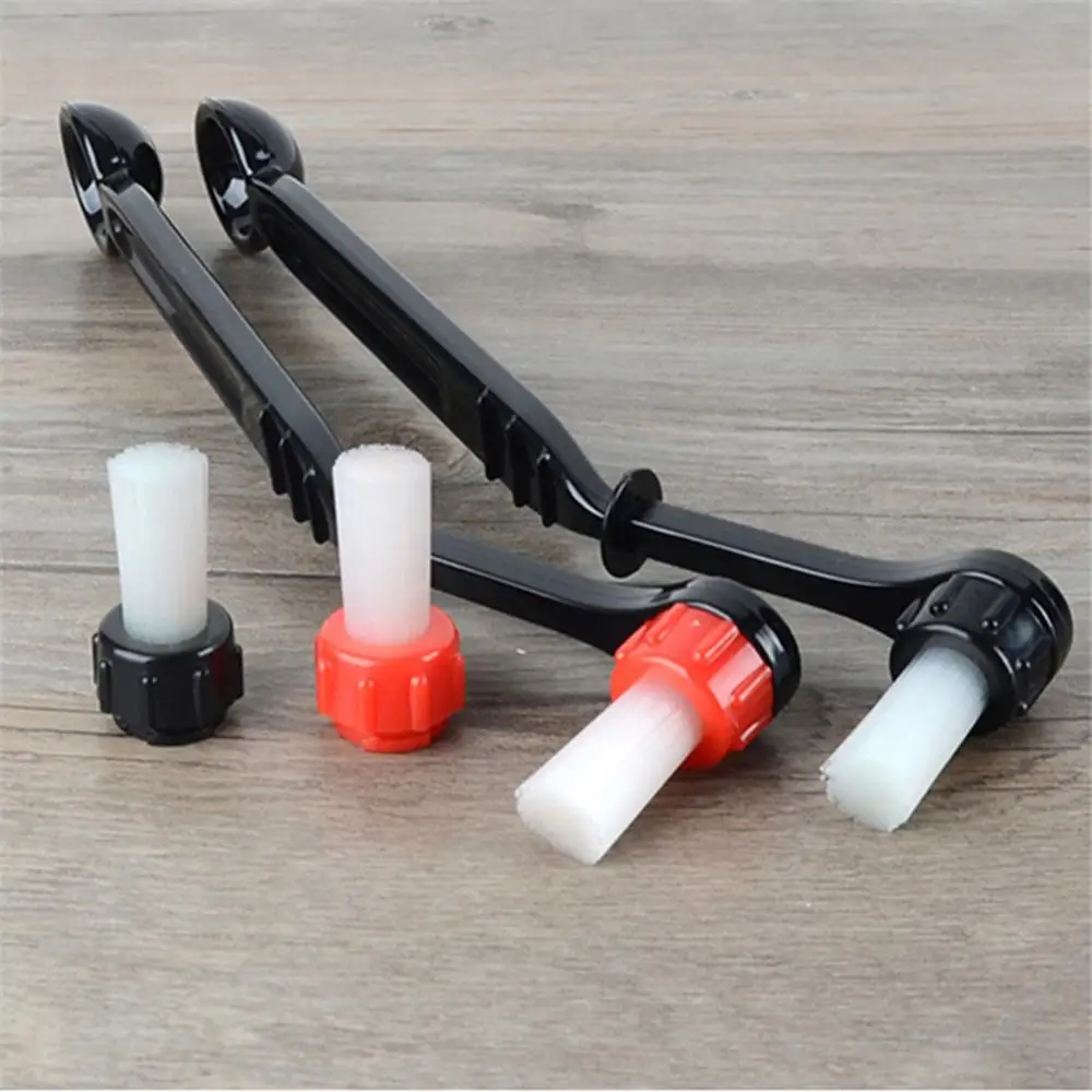 Щетка-для-кофе-с-двойной-головкой-Щетка-для-чистки-кофемашины-эспрессо-Щетка-для-чистки-кофемоса-Изогнутая-щетка-для-чистки-Ложка