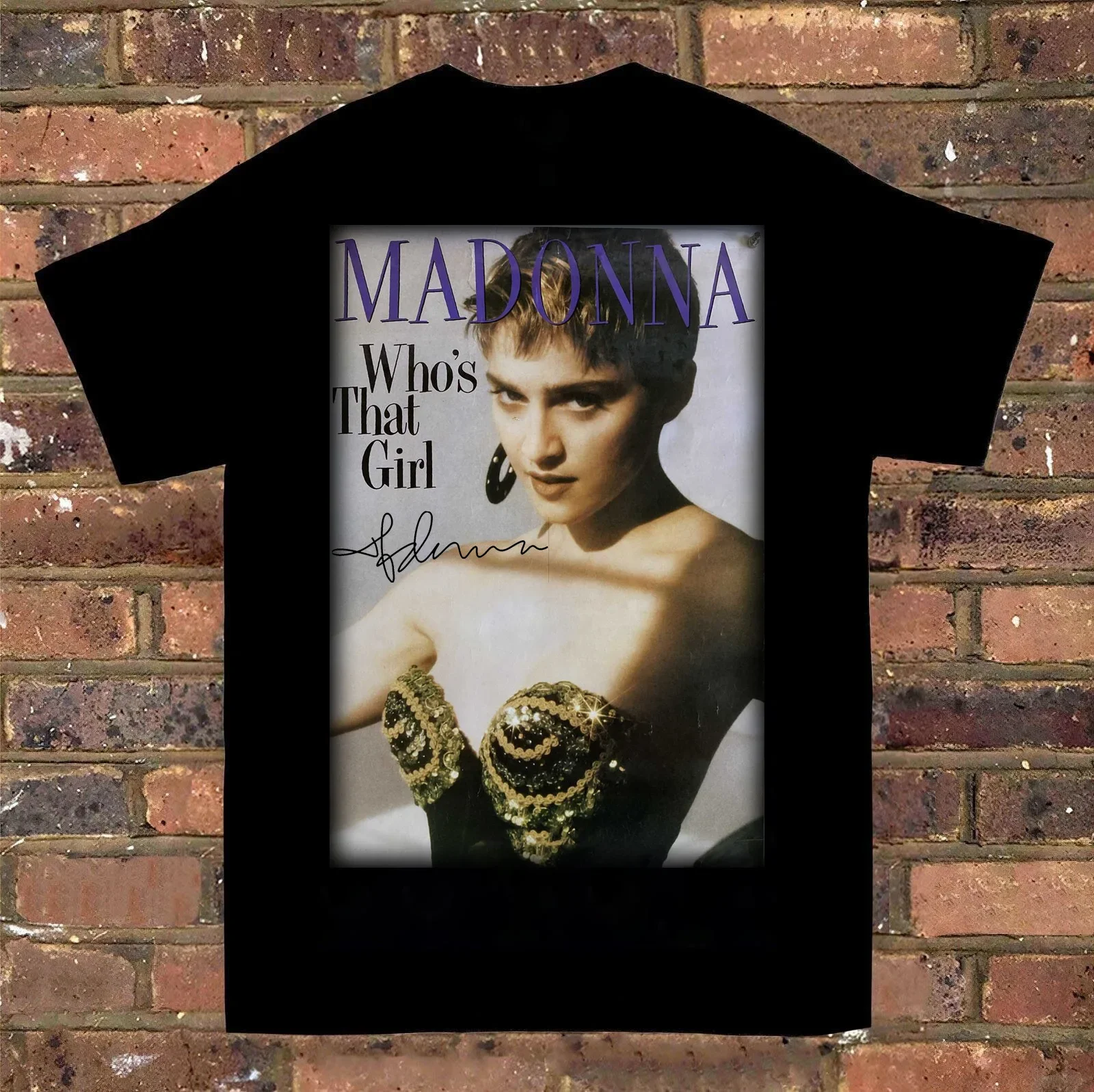 Popular Madonna Singer Gift For Fan Black Shirt AllSize S-345XL  - Free Shipping